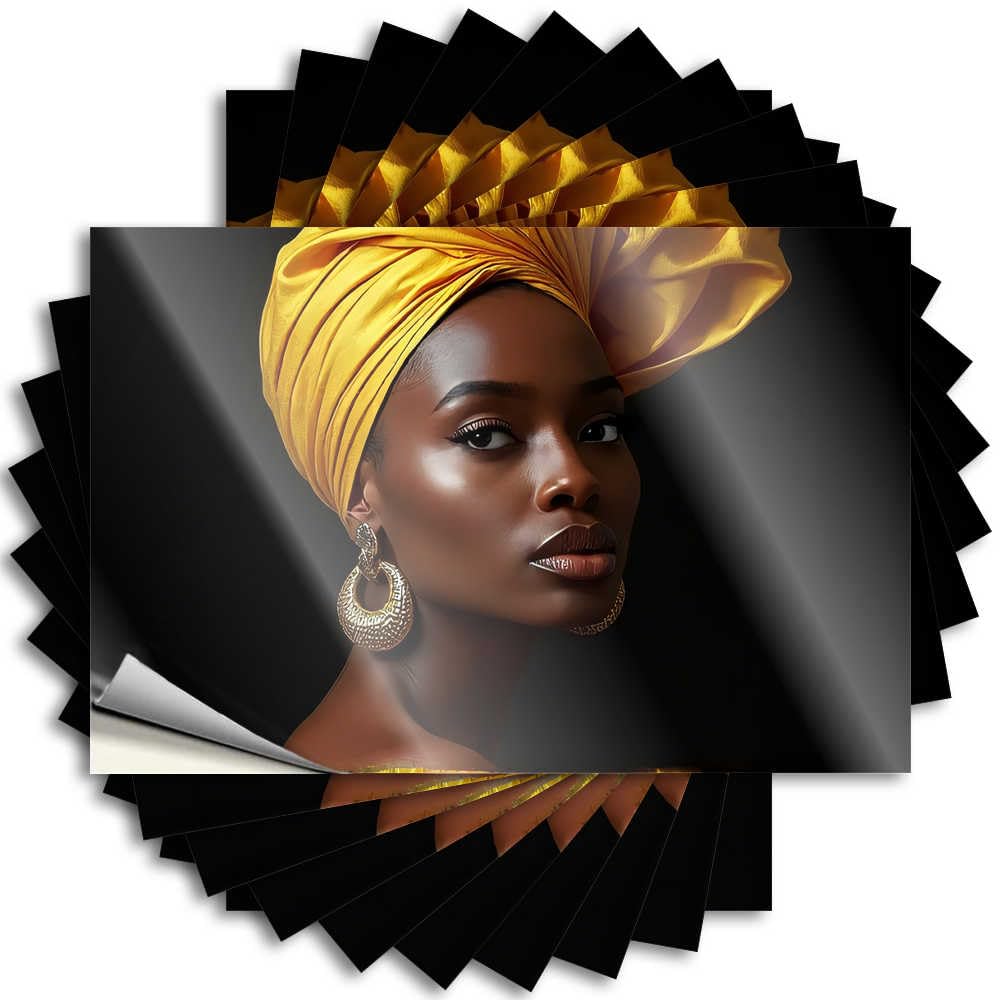 Abipuir Funny Bumper Sticker Golden Elegance: A Portrait of Cultural Beauty Stickers 10Pcs Christmas Car Stickers Funny Garage Signs for Men(8X12CM)