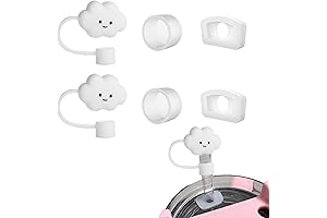 Spill Stopper Set for Stanley Quencher Tumblers, Cloud-Shaped Straw Covers and Leakproof Accessories