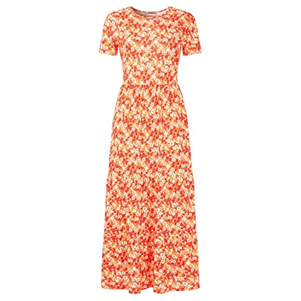Joe Browns Vestido Midi de Punto de Manga Corta con Cintura Caída Informal para Mujer