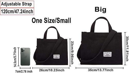 Miniatura 2 de Bolso de mano para mujer, bolso pequeño con estilo para mujer, bolso de mano de pana para mujer, bolso cruzado de moda, bolsa universitaria 2023