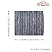 POTAUTO MAP 1045C (CF10709) Activated Carbon Car Cabin Air Filter Replacement for HYUNDAI ACCENT GENESIS COUPE TUCSON VELOSTER, KIA FORTE KOUP FORTE5 RIO RIO5 RONDO SPORTAGE