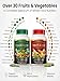 MPRAYAN Fruits and Veggies Capsules - 90 Fruits + 90 Veggies - Whole Food Superfood Supplement - Daily Greens Vitamins & Minerals - Plant Based Nutrition - Vegan Non-GMO - 180 Capsules