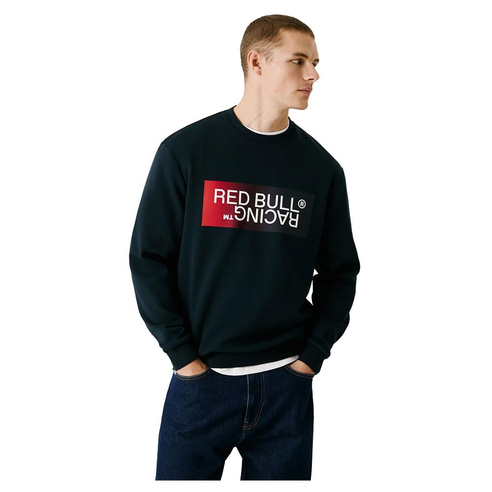 PEPE JEANS Men's OMBRE LOGO CREW Sweatshirt, Blue(DULWICH BLUE), L