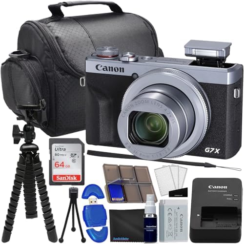 Canon PowerShot G7 X Mark III Digital Camera (Silver) Bundle with...