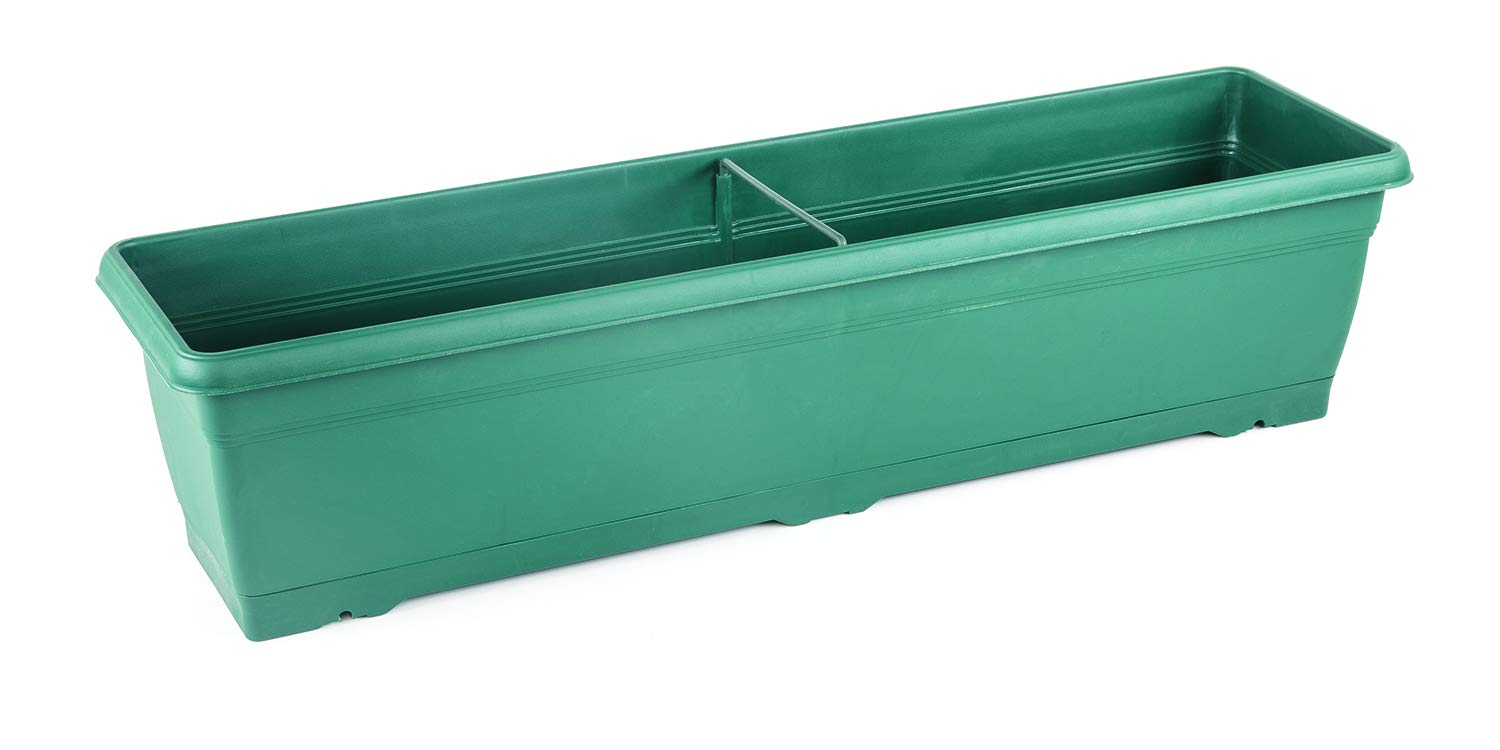 Serinova V630 Villa Balkon Saksı Tabaklı 72cm, 14 Litre Yeşil