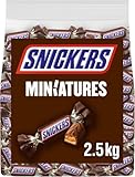 Snickers Minis Chocolatina con deliciosa Crema de Cacahuete, Suave Caramelo y trocitos de Cacahuete recubiertos de Chocolate con Leche (2,5 kg)