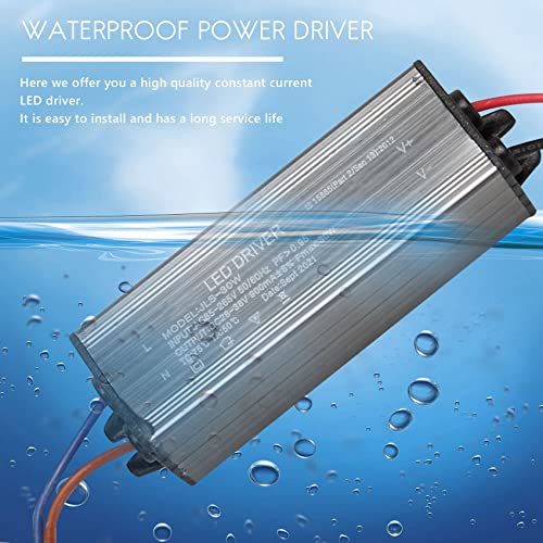 Controlador de LED de 30W con corriente constante y transformador impermeable, pack de 4 6