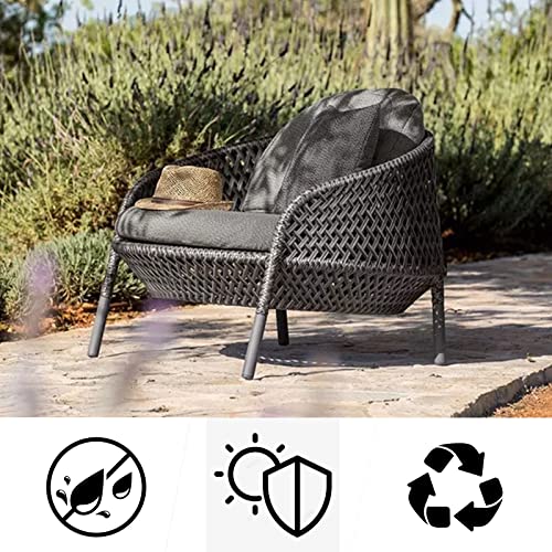 Eagles Wicker Repair Kit, 230Ft/70m Synthetic Rattan Repair Material Waterproof Flat Ribbon for Garden Patio Furniture and Rattan Chair Sofa Basket(8mm W x1.1mm THK), Deep Relief Black,628# by Eagles - Image 5
