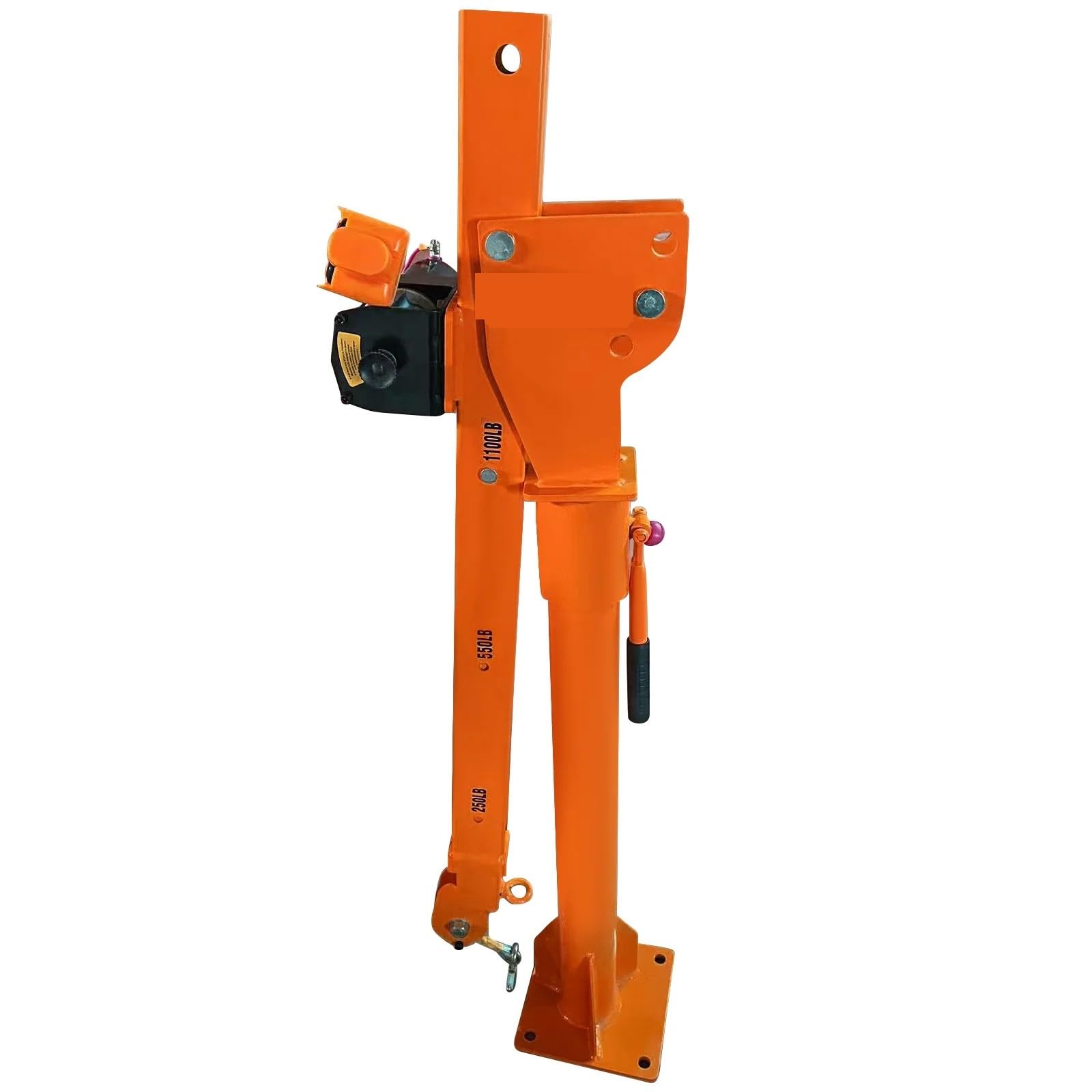 engine crane Electric Hoist Truck Crane 3500lbs Winch With 1100lbs Vehicle-mounted 360° Swivel Folding Lifting Tool