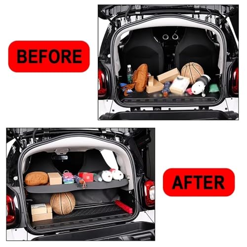 Cubierta maletero Smart Fortwo 453 soluciona falta de privacidad ocultando equipaje trasero 7