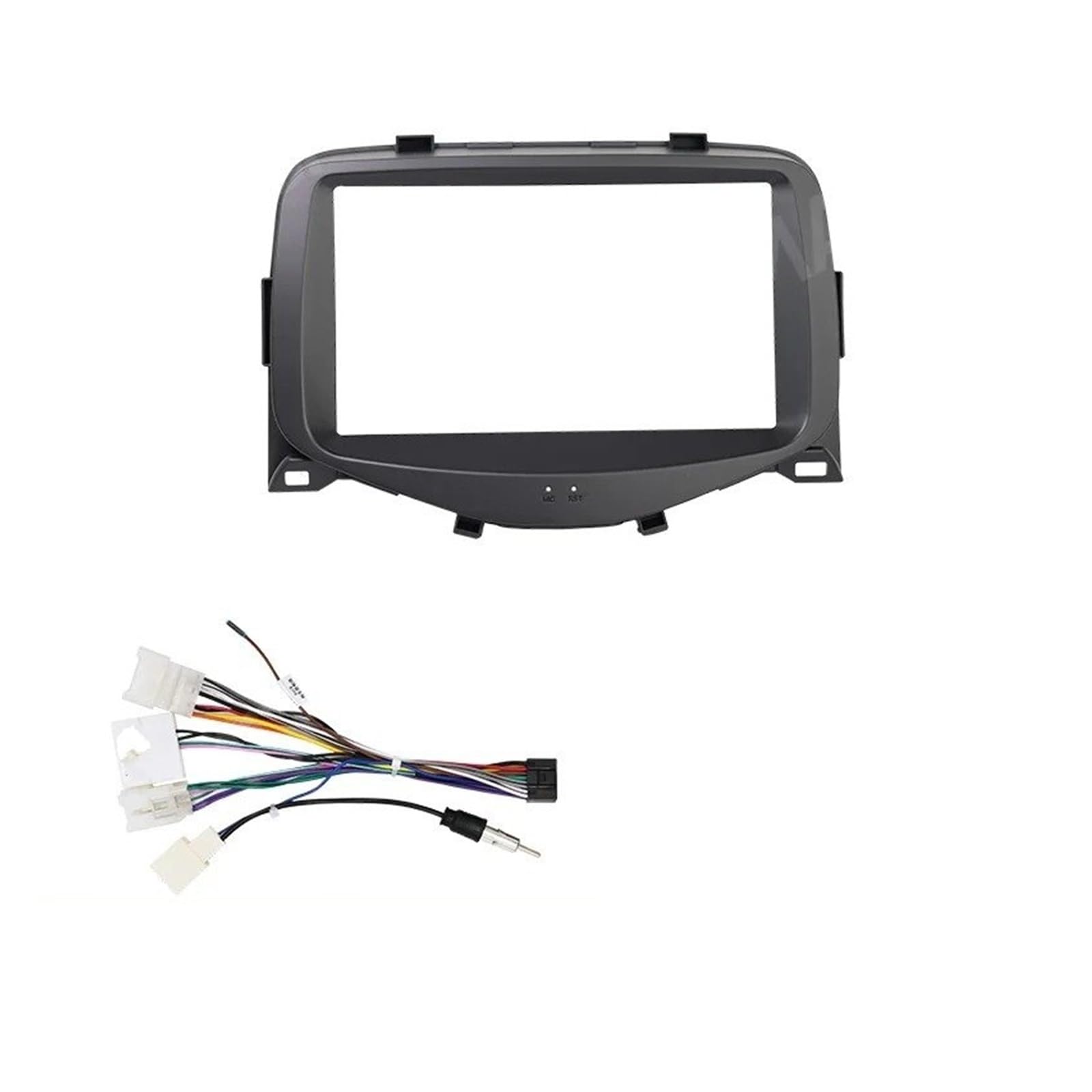 Mascherina Autoradio Cornice Stereo per Citroen per C1 2005-2013 2014 10 Pollici/9 Pollici DIN Auto Radio Cornice Pannello Dvd Stereo Copertura Cavo Filo Cruscotto Faceplate