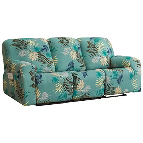 Funda elástica para sofá reclinable de 2 plazas con lado izquierdo FBKPHSS en tela jacquard 2