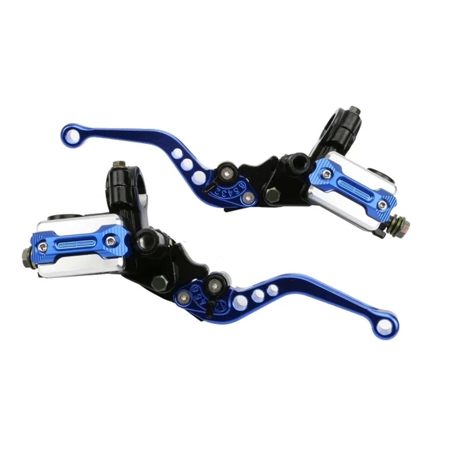 Qaevtealj Blue Motorcycle Clutch Levers For Atv Quad Moped Scooter Universal Motorcycle Brake Handle Master Cylinder 22Mm Hydraulic Clutch Lever Adjustment(Blue)