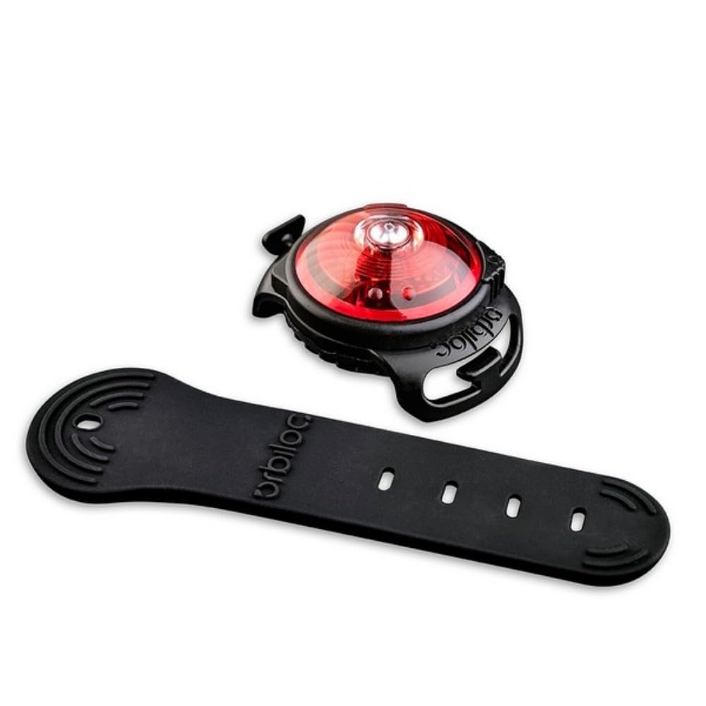 Orbiloc Dual Safety Light, LED Visibility for Dog Walks or Running, Red