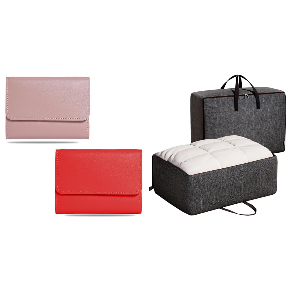 Women s Wallet Stylish Compact Purse Clutch with Card & Coin Holder Debit Card Organizer, + Storage Bag for Clothes, Cloth Organiser for Storage, Under Bed Storage Bag, Wardrobe-image-45