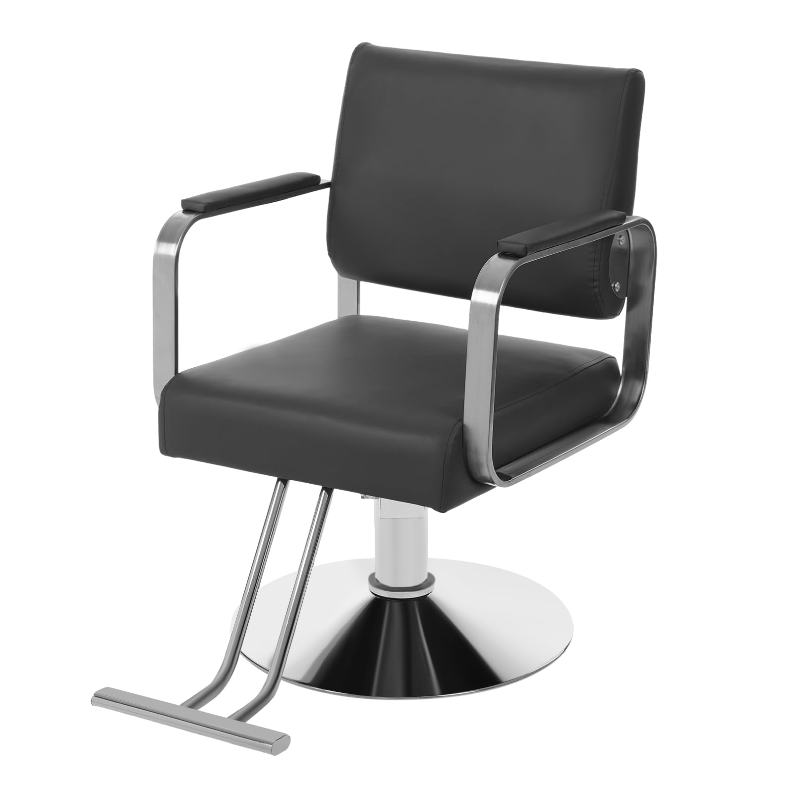 Barber Chair Salon Chair for Hair Stylist Hair Chair for Barbershop Home Height Adjustable & 360° Swivel Styling Salon Chairs Spa Beauty Salon Equipment, Max Load Weight 440Lbs