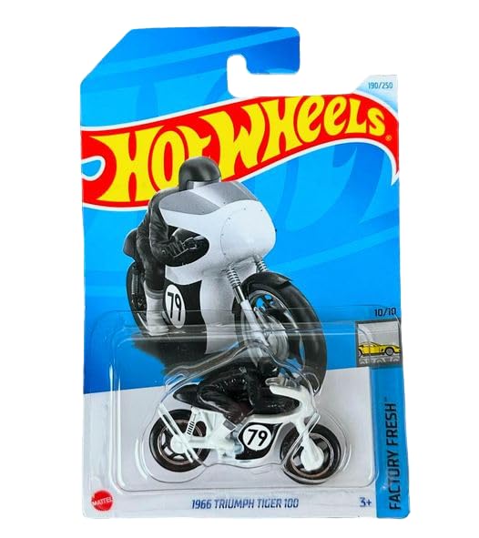 See full amazon price history chart for Hot Wheels 1966 Triumph Tiger 100 Factory Fresh Ages 3 and Up (White) Hot Wheels 1966 Triumph Tiger 100 Factory Fresh Ages 3 and Up (White) (B0D3M58ZR9) Amazon Price History, Amazon Price Tracker