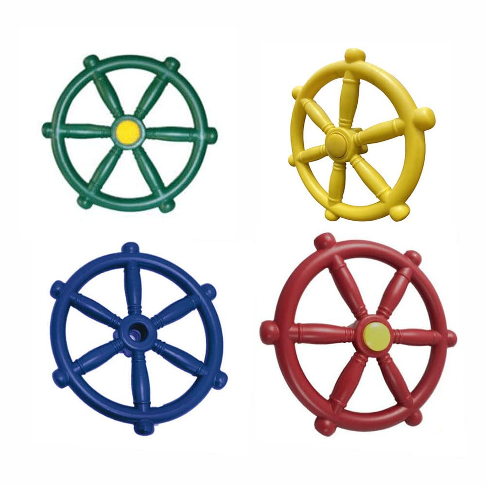 Volant Vert Pour Maison De Jeux – Accessoire Pour Tour De Jeux, Cabane, Aire De Jeux Extérieure – Diamètre 330 Mm – Plastique Résistant Aux Intempéries