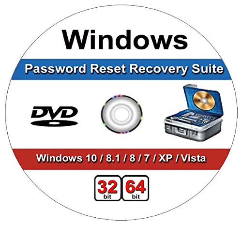 Windows Password Recovery Reset CD. Works on All Windows Versions,10, 8.1, 7, XP