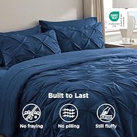 Bedsure Twin XL Comforter Set & Sheet Set, 5-Piece Navy Blue Bed in a Bag — image 6