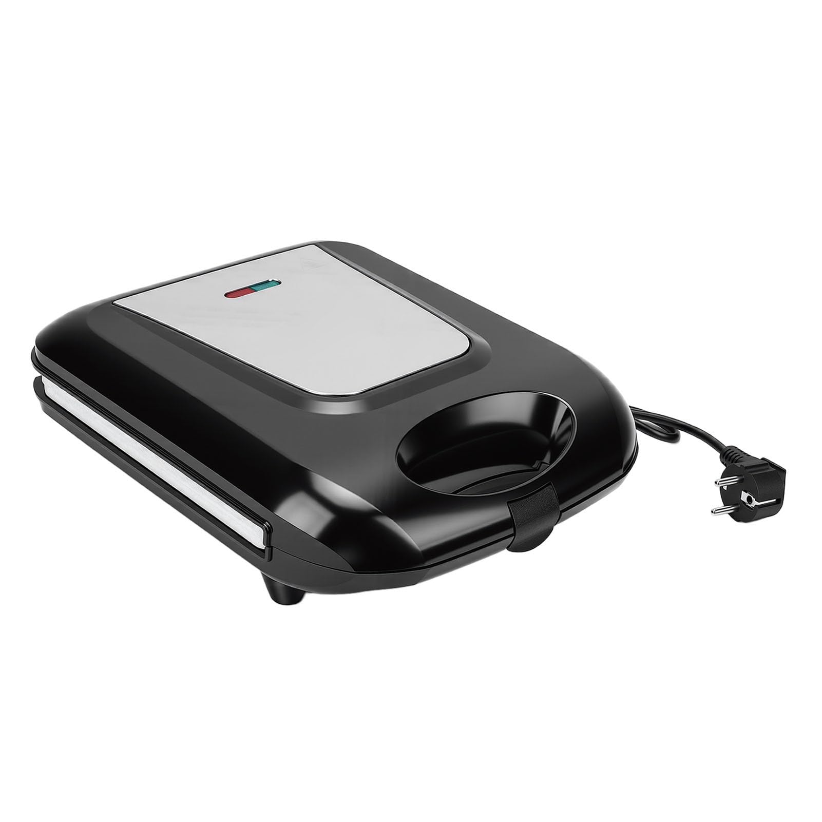 Sxhlseller Tortiera Elettrica da 1400 W a 13 Fori |Macchina per Biscotti in Acciaio Inossidabile Riscaldamento Doppio Lato per Snack e Biscotti per la Colazione (Spina europea 220V)