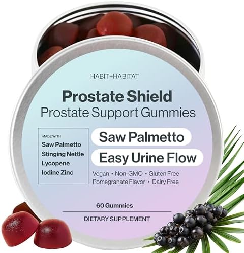 Prostate Shield Gummies for Men – Natural Health Supplement with Saw Palmetto & Lycopene – Vegan Support for Men’s Wellness – Delicious Gummy Alternative to Capsules & Tablets