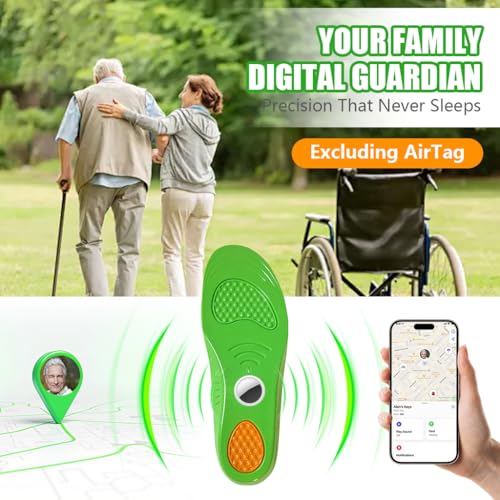 Image of HANNEA Adult Shoe Insoles for Elders, Trackable Cushion Footbed with Built-in AirTag Slot, Comfortable Arch Support, Supportive Shoe Insoles for Everyday Wear, Sport Wear-XL (NO AirTag)