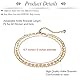 JFORYOU Zehenringe Offenen Verstellbar Zehenring, Fußkettchen Ketten Armbänder Fußschmuck Set für Frauen Mädchen