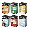 Stash Tea Soothing Herbal Tea 6 Flavor Variety Pack, 6 Boxes With 18-20 Tea Bags Each