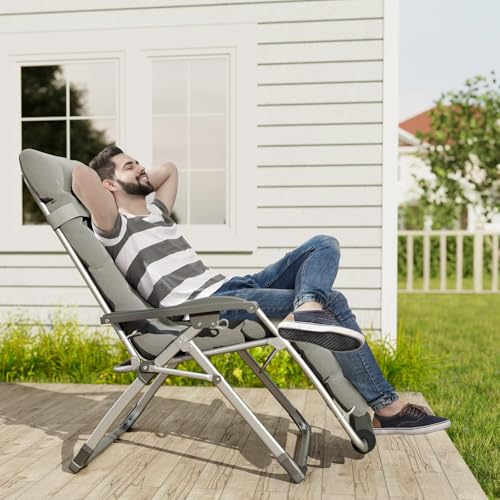 Image of UDPATIO Oversized Zero Gravity Chair Patio Reclining Chairs with Cushion
