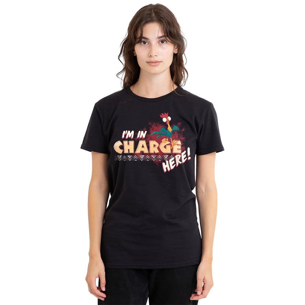 Disney - Women's Moana T-Shirt - Licensed T-Shirt - Black - S