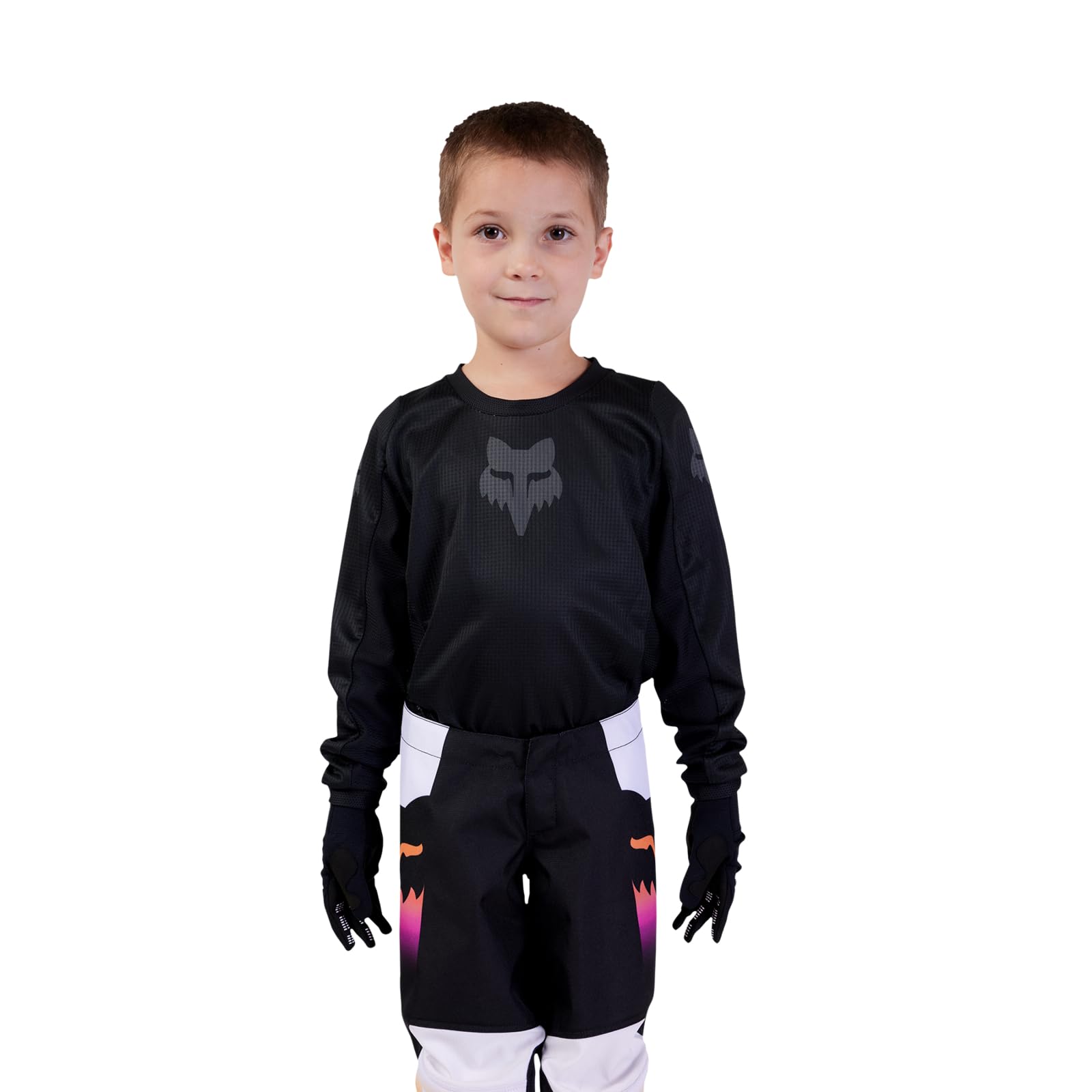 Fox Racing Kids Blackout Jersey, windbreakers, Unisex Kids, Black, KS
