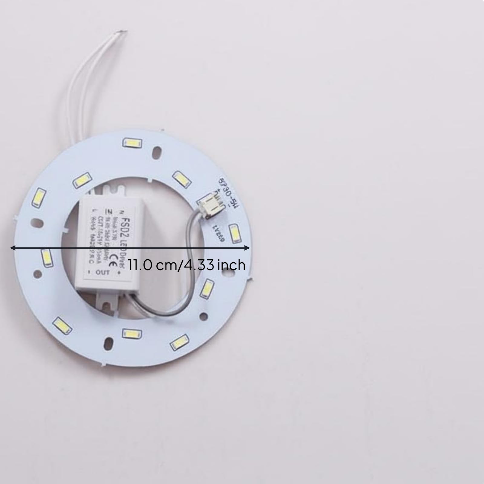 Light-Emitting diode Ceiling Light Retrofit, Round Panel, Energy Saving, Dimmable, 5730 SMD White 5W 11cm-image-35