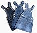 ABALACOCO Girls Casual Denim Overalls Stretch Material Dress Button Sleeveless Ajustable Strap Jean Fashion Wear 3-11T (Dark Blue,9/10 Years)