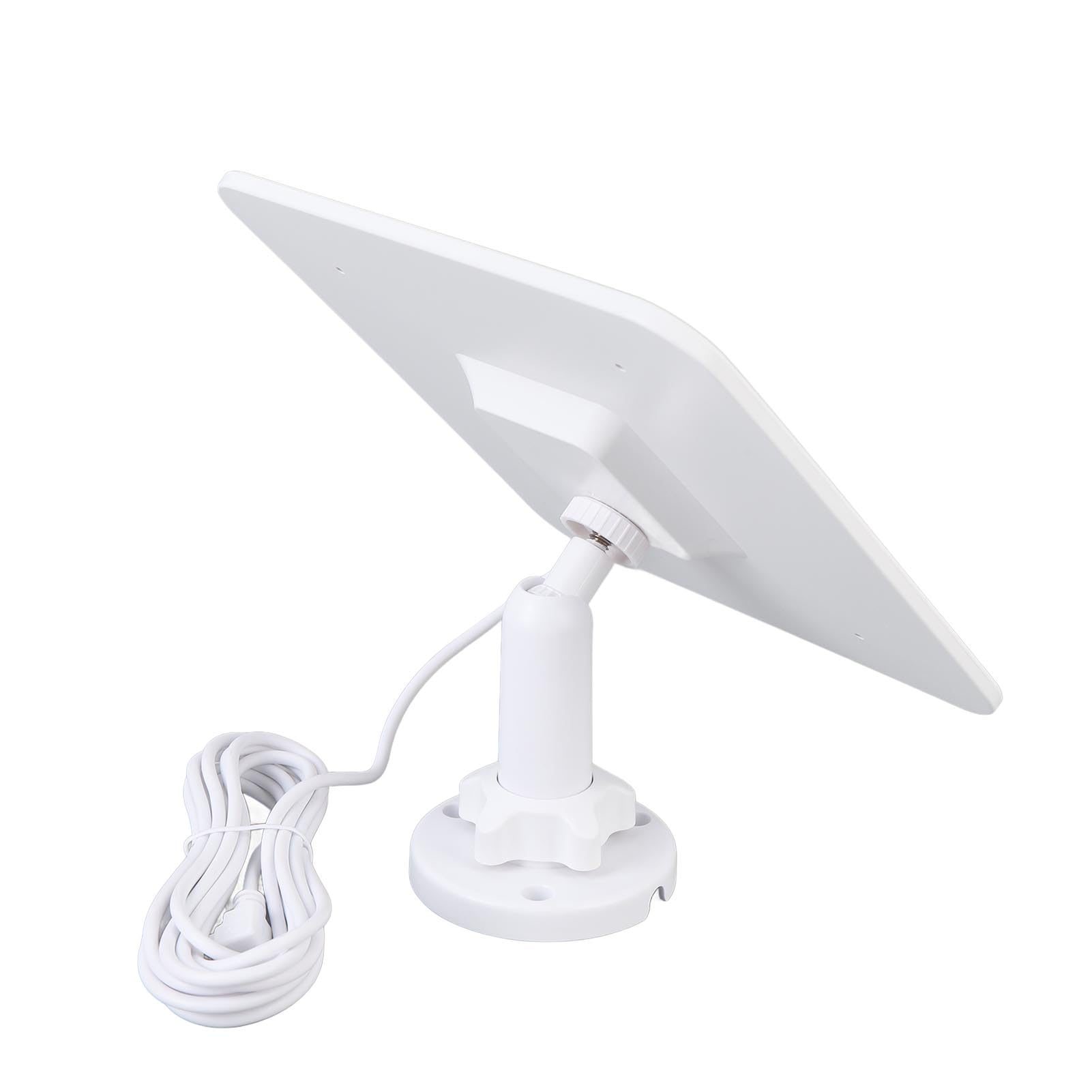 Caricatore del Pannello Solare, Pannello Solare da 12 W, con Porta USB C, Cavo Lungo 9,8 Piedi, Supporto Regolabile a 360 Gradi, per Telecamera per Campanello per L'alimentatore