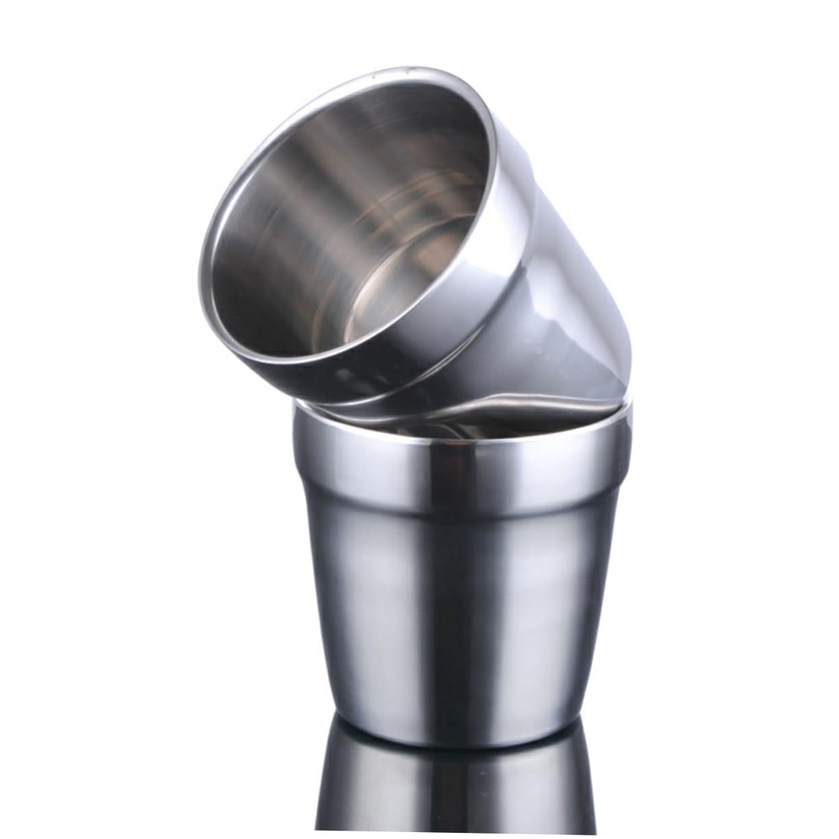 BEBEMOKO 4 Pcs Insulated Stainless Steel Double-layer Cup Fall Lids for Kindergarten Water Drinking Cup