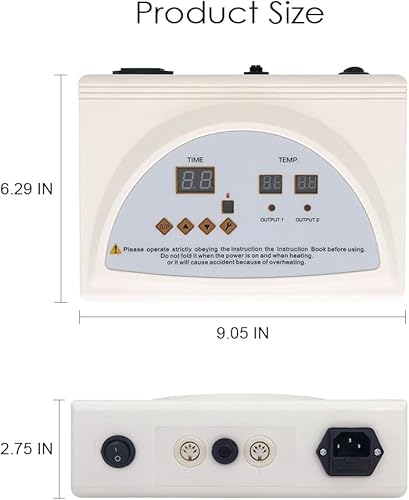 Miniatura 5 de Controlador de manta de sauna infrarroja, sauna digital de calor de 2 zonas con control remoto, máquina de belleza profesional desintoxicante
