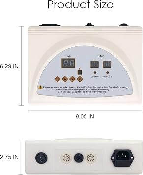 Infrared Sauna Blanket Controller, Digital Heat 2 Zone Sauna with Remote Control, Professional Detox Anti Ageing Beauty Machine, Sauna Blanket Replacement Parts (NOT Included Blankets)