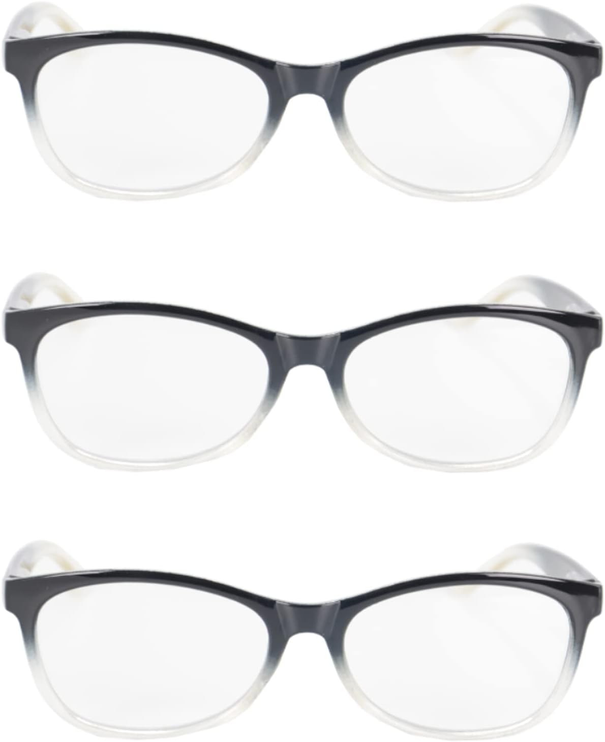 One Power Auto Focus Readers Blue Light Blocking Reading Glasses Vision Focus Auto Adjust Anti Glare Eyeglasses .5-2.5x Strength Pack of 3