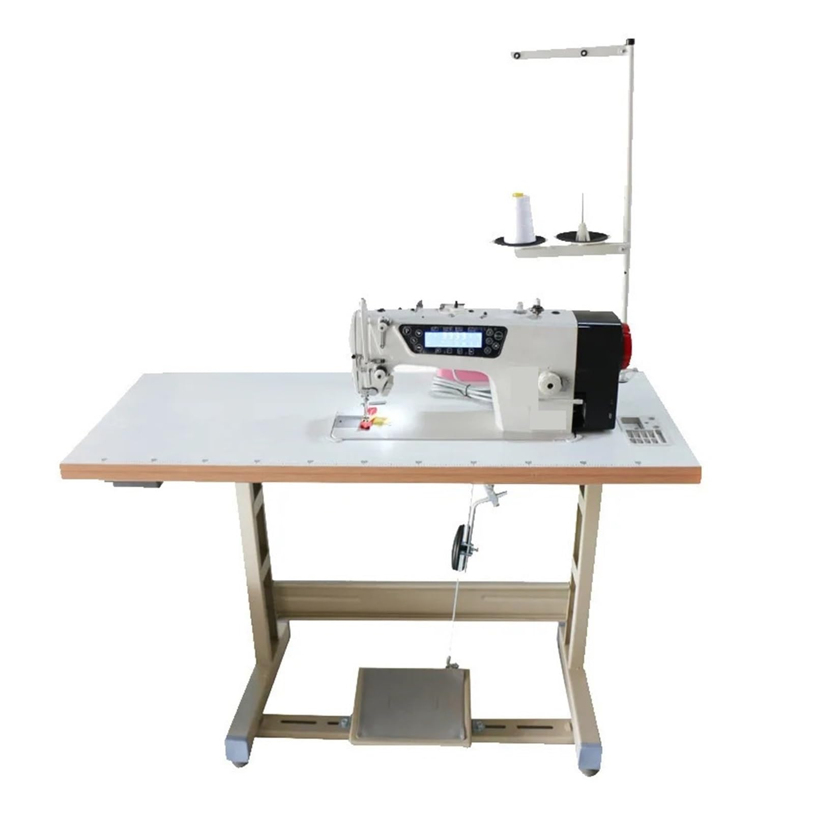 Máquina de coser industrial automática con panel de control transparente para uso doméstico y rendimiento mejorado