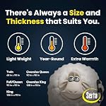 Serta Luxurious Goose Feathers Down Fiber Comforter King Size Duvet Insert, 100% Cotton, Hotel Quality Hypoallergenic Comforter, 59oz Light Warmth 106 x 90 in White