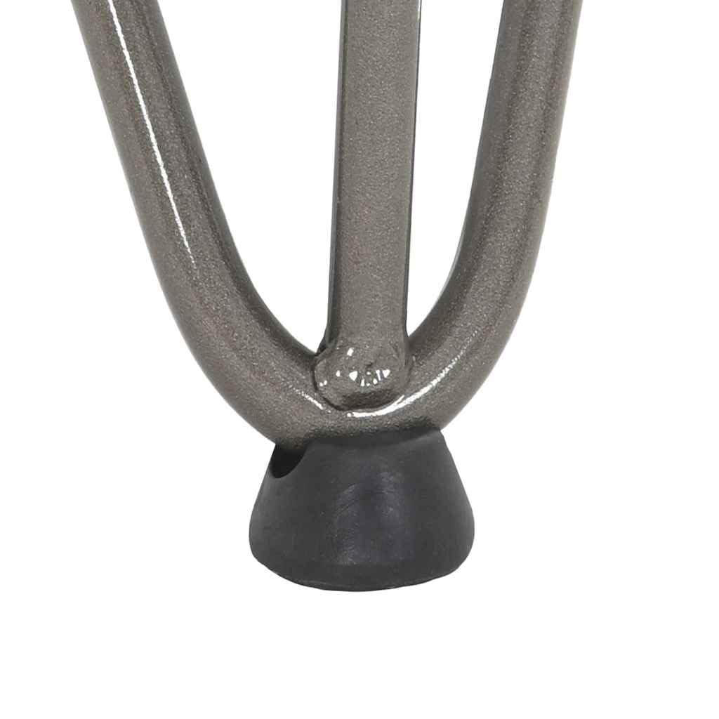Nogi do stolika kawowego, 4 sztuki, stal naturalna, masywna stal, wysokość 42 cm, ze śrubami i nóżkami poziomującymi, do montażu i naprawy stołu jadalnego, biurka i stolika pomocniczego