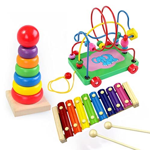Early Education Baby Toys Children's Musical Instruments Toy Preschool Educational Toys Great Gift for Kids Girls and Boys Toddlers Ages 3+ (3 piece set)