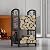 Fire Beauty Fireplace Firewood Log Rack 5-Piece Storage Logs Holder with Tools Set with 4 Tools Set Fireside Holders Wood Lumber Storage Stacking Black