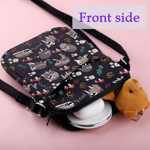 XYANFA Raccoon Makeup Bag Gift For Lover Themed Gift Trash Panda Raccoon Stuff Zipper Pouch4