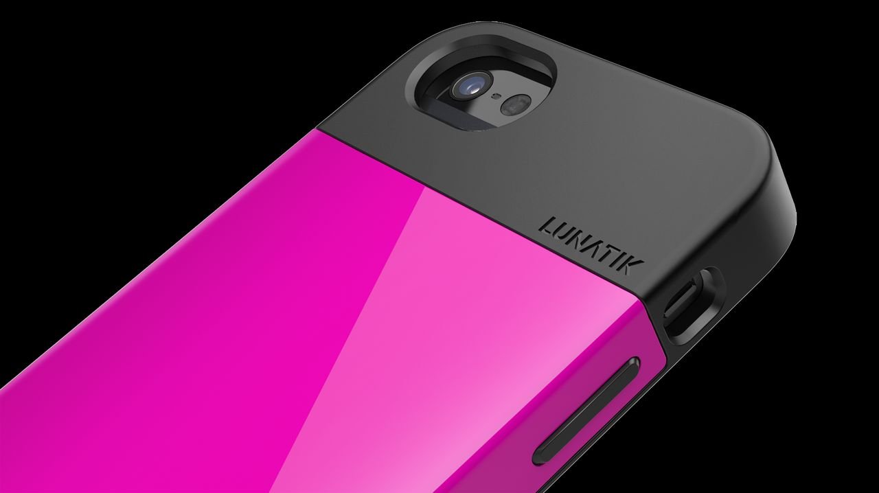 Lunatik FLK5-003 Flak Dual-Layer Protection for iPhone 5 / iPhone 5S - 1 Pack - Retail Packaging - Pink