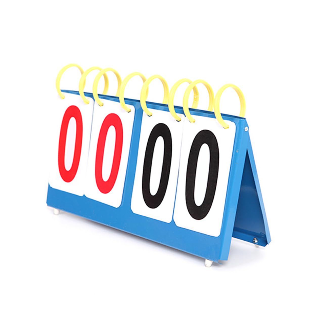 Abaodam Portable Scoreboard Flipper with Stand Durable Score Keeper for Sports Games Easy to Use for Volleyball Basketball Table Tennis and More Bright Colored Plates