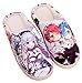 WANHONGYUE Anime Re: Life in a Different World from Zero Pantoufles de Maison Homme Femme Hiver Peluche Chaude Chaussons Intérieur Extérieur Antidérapant Slippers