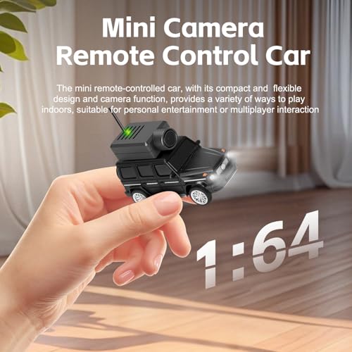 Image of Wltoys 1:64 FPV RC Drift Car, 720P WiFi APP, 2.4GHz Gyro (Black) | HD Zero‑lag Camera, 3 Speeds & Suspension. Dual LED Lights. Smooth on Carpets /Tiles. APP Photo /Video /VR for Hobbyists