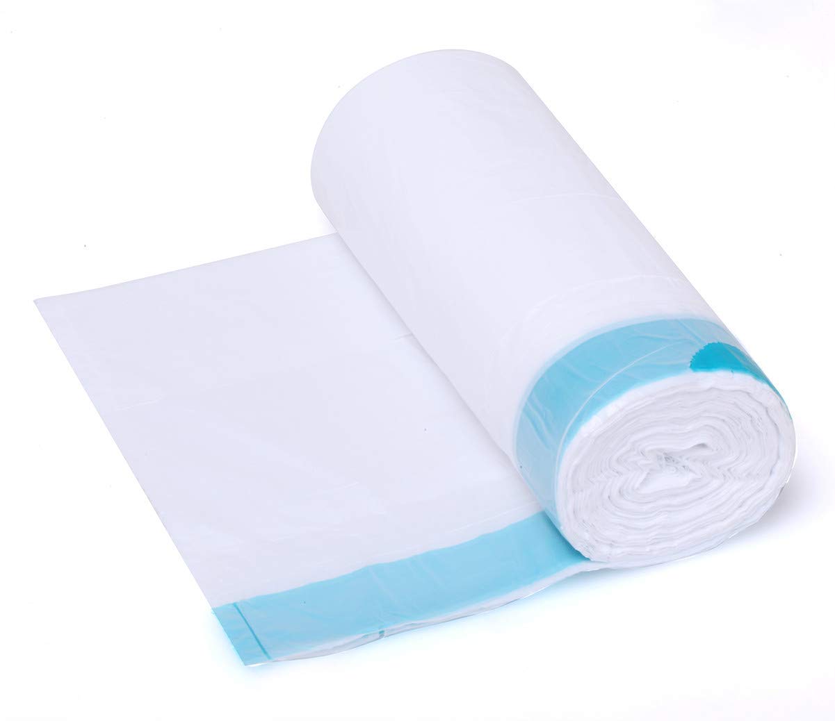 NO.1987 commerce Drawstring Trash Bags White 3-4 Gallon Garbage Bag ,Office, Home Small Trash Can Liners 100 Counts